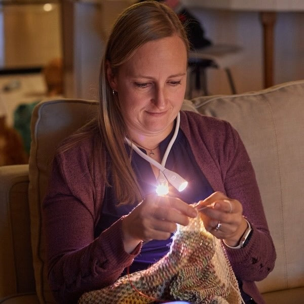 Lumos Knitting Light – See Every Stitch Anywhere
